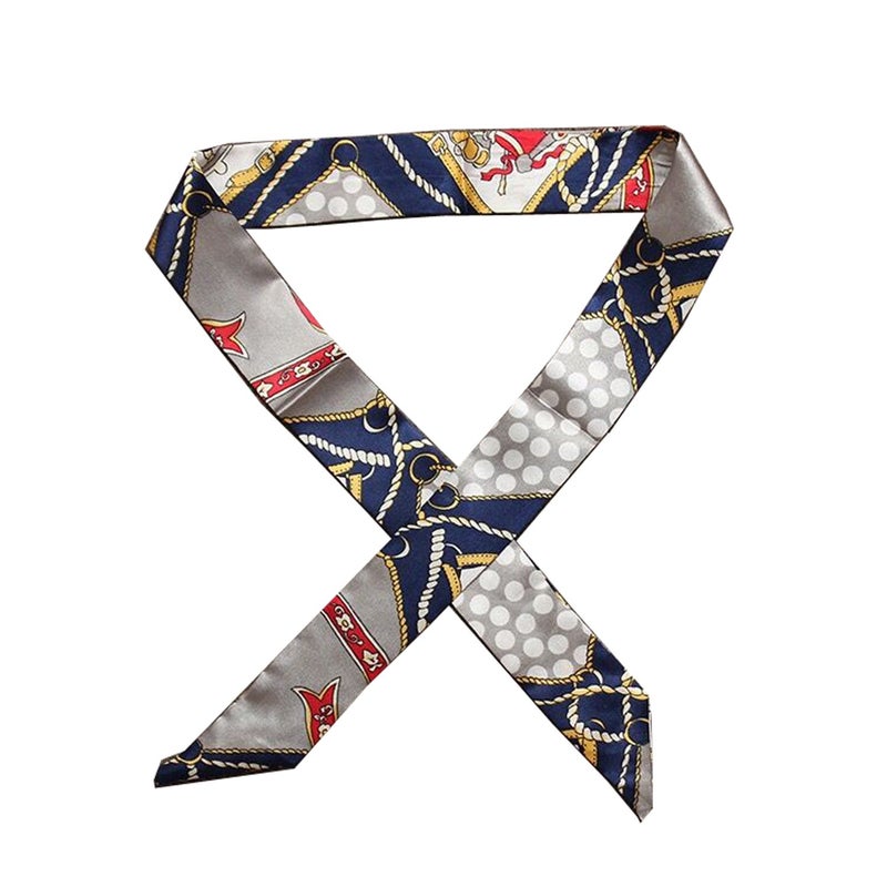 MosBug Fashion Bag Handbag Handle Ribbon Scarf Package Band Hair Head (Pattem A) - Image 2